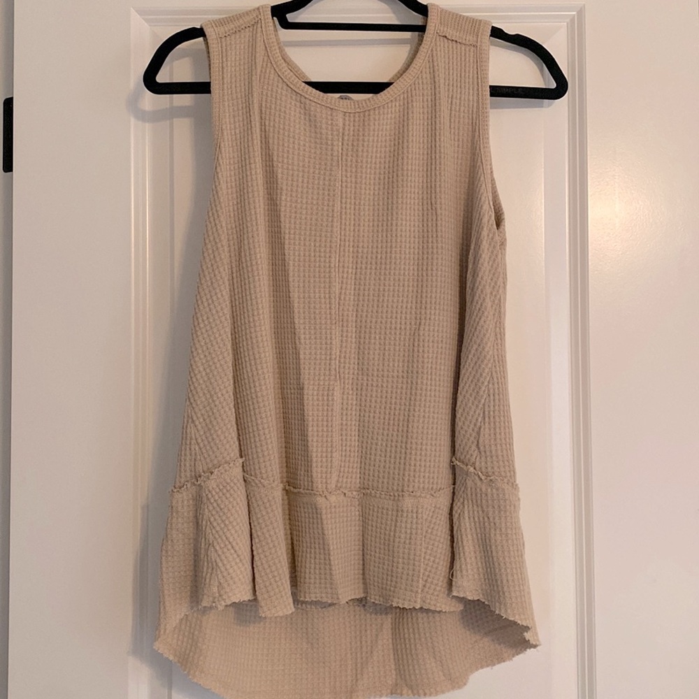 Paper crane knit tank top.